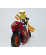 PAPBRIKS Zane Ninjago with Motorcycle Custome Rare Minifigures - $12.08 CAD