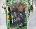 Vintage 1992 Wild Oats t-shirt Jungle Animals All over double-sided Size XL - $29.69