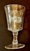 EAPG Cornucopia Goblet (Strawberry &amp; Currant) 1890&#39;s Dalzell Gilmore Lei... - $59.31