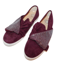 VINCE CAMUTO Barita Cranberry Suede Crystal Sneakers sz 9 1/2 - £18.71 GBP