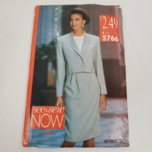 Vintage See &amp; Sew NOW 5766 Sewing Pattern Miss Jacket Skirt Top A 6-14 - $11.30