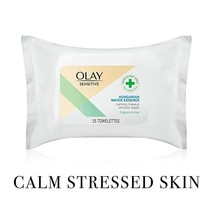 OLAY Sensitive Makeup Remover Wipes 25 Ct Hungarian Water Essence Fragrance Free - £6.36 GBP