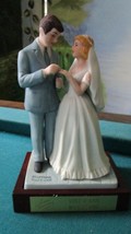 Norman Rockwell 8&quot; Tall With This Ring Wedding Promises Figurine New - £59.21 GBP
