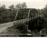 RPPC Bridge Over the South Fork Salem Arkansas AR UNP DB Postcard C8 - £31.10 GBP