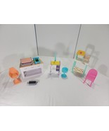 Assorted Lot of Barbie Playsets Kitchen, Baby Dr. Office, Vet, Rescuer 3... - $27.34 CAD