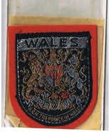 Wales Patch Badge Prince Of Wales Embroidered Felt Backing 2.25&quot; x 2.75&quot; - £6.24 GBP