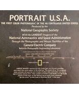 1976 USA Photomosaic Map Vtg Double Sided National Geographic 29 x 42&quot; E89E - $734.52 MXN