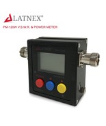 LATNEX PM-120W (SO239) VHF/UHF 125-525Mhz Power &amp; SWR Meter &amp; Frequency ... - £47.95 GBP