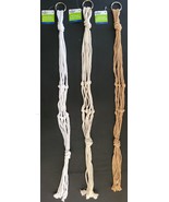 Hanging Knotted Macramé Macrame Plant Holders 30” S24, Select Color - £2.74 GBP