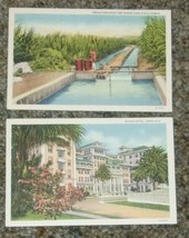 2 HAWAIIAN POSTCARDS Curt Teich ArtColortone 1930s Sugar Cane Moana Hote... - £14.38 GBP