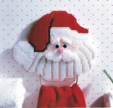 Plastic Canvas Santa Towel Holder Wreath Door Hanger Nesting Nutcrackers Pattern - £9.58 GBP