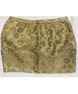 J Crew Gold Mini Skirt Animal Leopard Print Jacquard  Short Dressy Forma... - £26.17 GBP