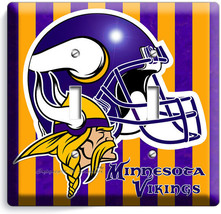 Minnesota Vikings Football 2G Light Switch Wall Plates Tv Game Room Man Cave Art - $15.99