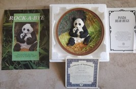 Giant Panda Hugs Collector Plate Bradford Exchange Will Nelson  *AUTHENT... - $24.75