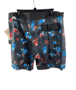 Eidon Hombre Nómada Elástico Cordón Cierre Boardshorts Black-38 - $21.76