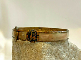 1940 Worlds Fair New York Adjustable Bracelet Costume Jewelry White &amp; Go... - $49.95