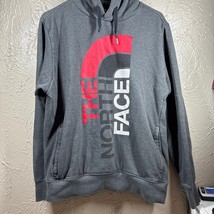 North Face Pullover Sweatshirt Hoodie Mens Gray Spell Out Graphic Print ... - $512.19 MXN
