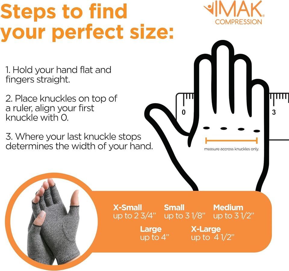 Arthritis Gloves -Large One Pair - Help Relieve Arthritis and Joint Swelling Item image 6