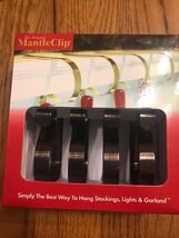 GOLD Original Mantle Clip Holders Christmas Stocking Wreath Garland Lights - $29.58