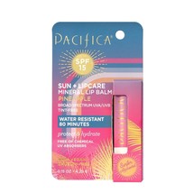 Pacifica Sun Lipcare Mineral Pineapple Tint Free Lip balm spf 15 - $17.72