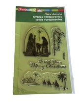Stampendous Clear Stamps Nativity Christmas Jesus is the Reason Bethlehe... - £13.58 GBP