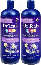 Dr. Teals Kids 3 in 1 Foaming Bath Gift Set (2 Pack, 20oz Ea) - Kids 3 in 1 Bubb - £43.15 GBP