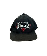 Vintage 1990&#39;s Chicago Bulls The G Cap NBA Snapback Hat Black - £19.65 GBP