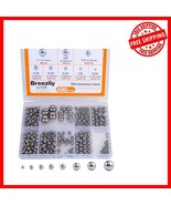 Comprehensive 490-Pcs Bearing Balls Set – 8 Essential Sizes for Lubrication - $24.78 CAD