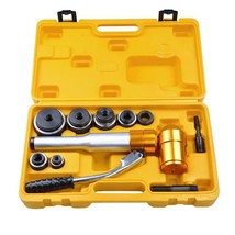6 Dies 6 Ton Hydraulic Knockout Punch Driver Kit Hand Pump Hole Tool 11-... - $179.54