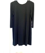 J Jill Womens Size XS Classy Black Dress Stretch Casual Comfort Rayon Blend - £17.06 GBP