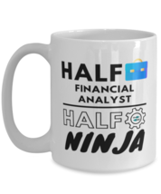 Financial Analyst Coffee Mug - 15 oz Funny Tea Cup For Office Friends  - £11.70 GBP