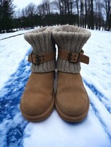 UGG Australia  &#39;Cambridge&#39; Chestnut Sheepskin Boots Shoes Women&#39;s Sz 5 #1006811Y - £29.31 GBP