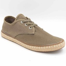 Sun + Stone Men Lace Up Espadrille Sneakers Zane Size US 7.5M Sage Green Mesh - £15.66 GBP