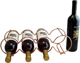 Rose Gold Stacking Table Top Wine Rack Each Holds 4 Bottles Rosegold - £10.19 GBP