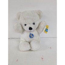 Vintage Dakin White Cuddles Bear With Tags Stuffed Animal 15&quot; - $29.97