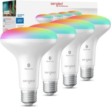 Alexa Smart Flood Light Bulbs, Bluetooth Mesh Br30 Smart, 4 Pack By Sengled. - £45.56 GBP