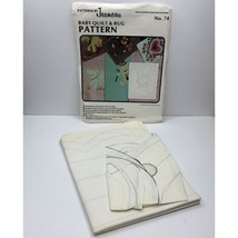 Vtg Patterns by Jeaneau Baby Quilt &amp; Rug Pattern No 74 Embroidery Hearts... - £10.38 GBP