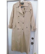 RALPH LAUREN Classic Trench Rain Coat Long Military Style Button Liner T... - £73.38 GBP