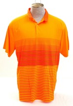 Under Armour Golf Orange Stripe Short Sleeve Polo Shirt Men&#39;s NWT - £68.57 GBP