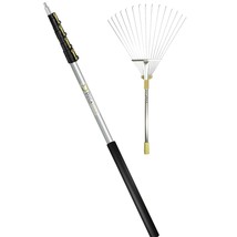 - Docapole Roof And Yard Rake Extension Pole - Adjustable, Telescopic, C... - $240.99