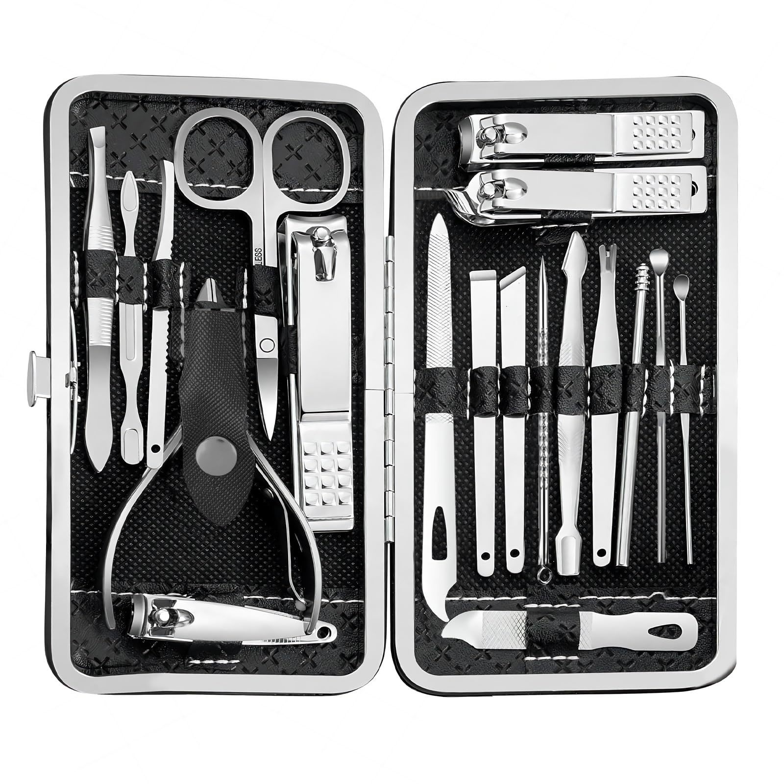 Manicure Set - 19 in 1 Professional Nail Clippers Pedicure Kit, Manicure Tool K
