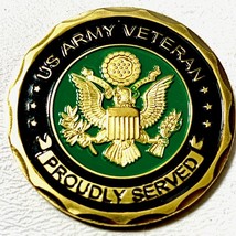 United States Army Veteran Gold Challenge Coin - £6.96 GBP