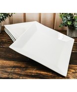 Pack Of 4 Dinnerware Contemporary White Porcelain Square Appetizer Plate... - €32,03 EUR