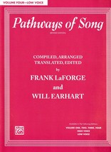 Pathways of Song (Revised Edition) Volume Four-Low Voice, by LaForge &amp; E... - £10.45 GBP