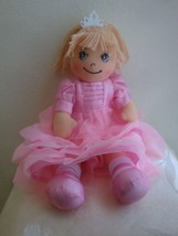  Apple Dumplin Doll Princess Pink Cloth Play Rag Dolly 14&quot;  Delton NWT  ... - £19.11 GBP