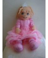  Apple Dumplin Doll Princess Pink Cloth Play Rag Dolly 14&quot;  Delton NWT  ... - £18.96 GBP