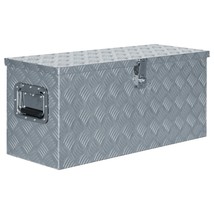 Aluminium Box 80x30x35 cm Silver - £126.61 GBP