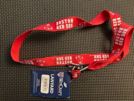 Boston Red Sox L Anyard New Wincraft Key Badge Holder Mlb - £5.01 GBP