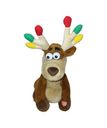 Kurt S Adler Plush Singing Reindeer Animatronic Decoration Jingle Bells ... - $16.84
