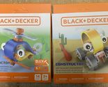 2-BLACK+DECKER CONSTRUCTOR D.I.Y STEM HELICOPTER &amp; OFF ROADER ENGINEERIN... - $14.80